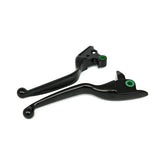 Handlebar Lever Kit Wide Blade, Grooved. Black Handlebar Lever Sets Mcs
