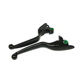 Handlebar Lever Kit Wide Blade, Grooved. Black Handlebar Lever Sets Mcs