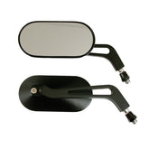 Oval Mirror Set Aluminum Black Mirrors Mcs
