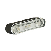 Tri Led Front Position Light. Clear Lens Marker Lights Mcs