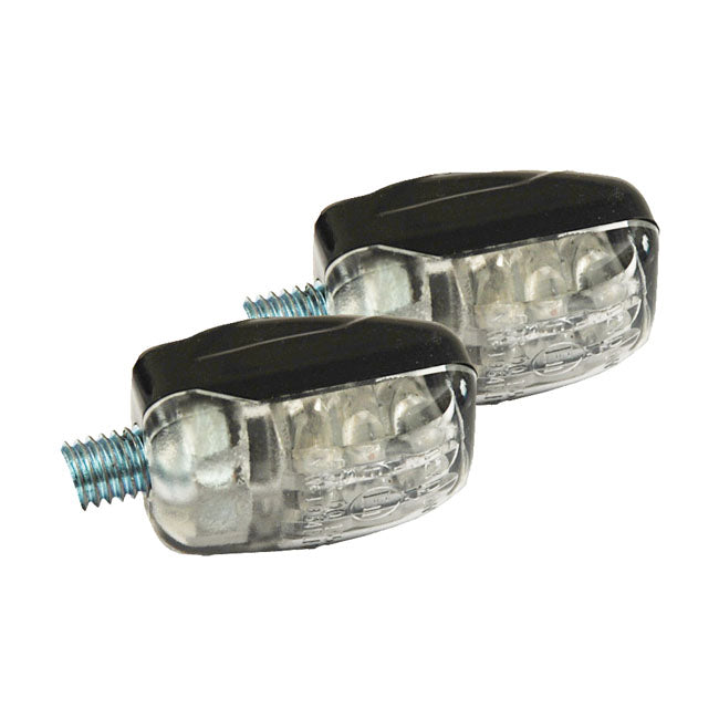 Picco, Mini Led Turn Signals. Black Turn Signals Mcs