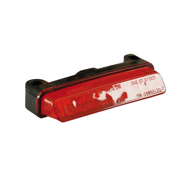 Donovan, Mini Led Taillight. Black. Red Lens Taillights Mcs