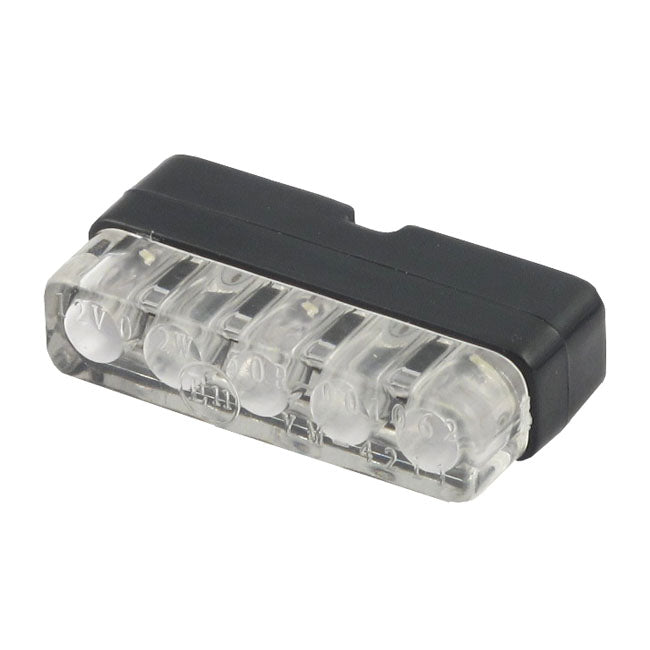 Mini Led License Plate Light, Black With Bracket. Ece Appr. License Plate Lights Mcs