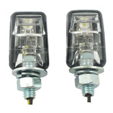 Picco, Lighted License Plate Bolt Set. Black License Plate Lights Mcs