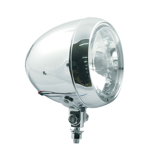 Colorado 4 1/2" Hs1 Headlamp. Bottom Mount. Chrome Headlamps Mcs