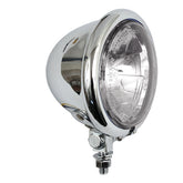 4 1/2" H3 Bates Style Spotlamp. Chrome. Clear Lens Spotlamps Mcs