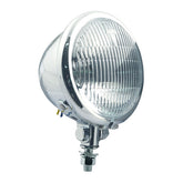 4 1/2" H3 Bates Style Fog Lamp. Chrome. Ribbed Lens Spotlamps Mcs