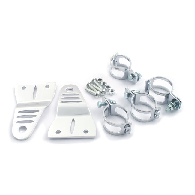 Striker, Slotted Side Mount Headlamp Bracket Assembly. Clear Headlamp Brackets Mcs