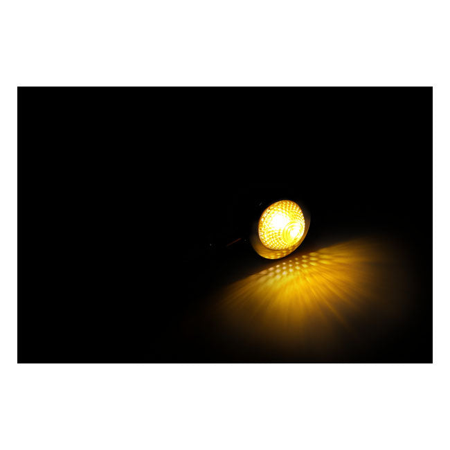 Bullet Turn Signals, Pointed Lens. Chrome Turn Signals Mcs