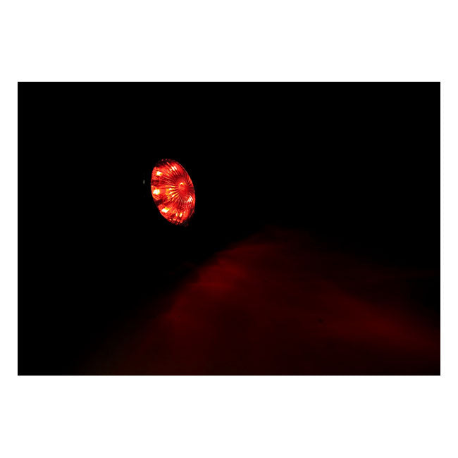 Bates Style Led Taillight. Chrome. Smoke Lens Taillights Mcs