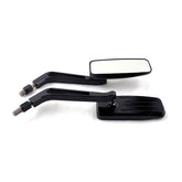 Black Action Mirror Set. Blue Tinted Glass Mirrors Mcs