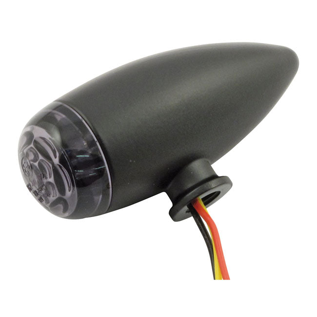 Micro Bullet Led Taillight Set. Black. Smoke Lens Taillights Mcs