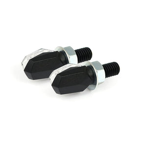 Tiny, Led Turn Signals. Black, Smoke Lens Turn Signals Mcs