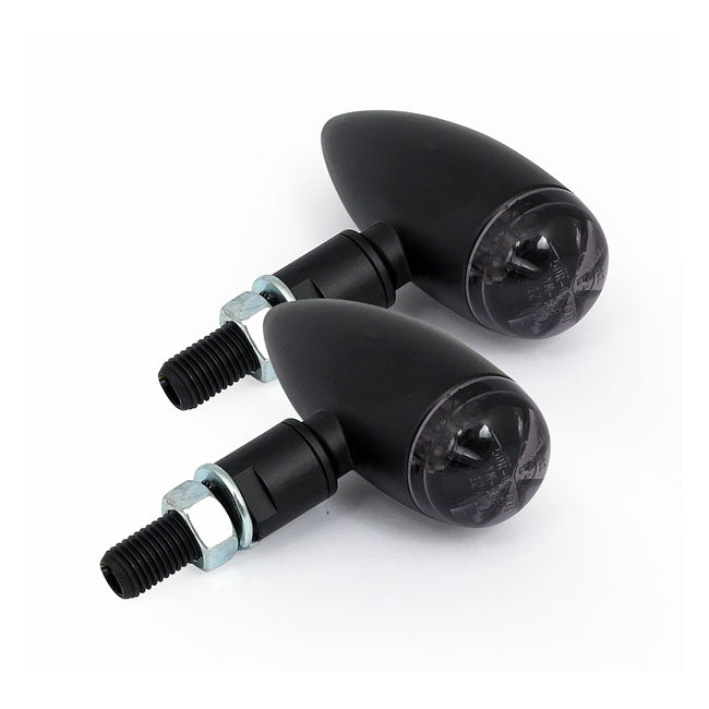 Micro Bullet Led Turn Signals, Black Turn Signals Led Mcs