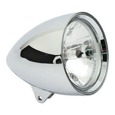 Classic I 5 3/4" Headlamp. No Visor. Chrome Headlamps Mcs