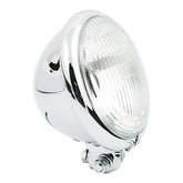 Bates Style 5 3/4" Headlamp. Bottom Mount. Chrome Headlamps Mcs