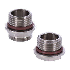 Pingel, gas tank EFI to carb adapter & plug kit. Polished PETCOCK BUNGS Pingel