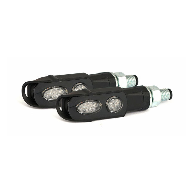 Cluster, Led Turn Signals. Black. Clear Lens Turn Signals Mcs
