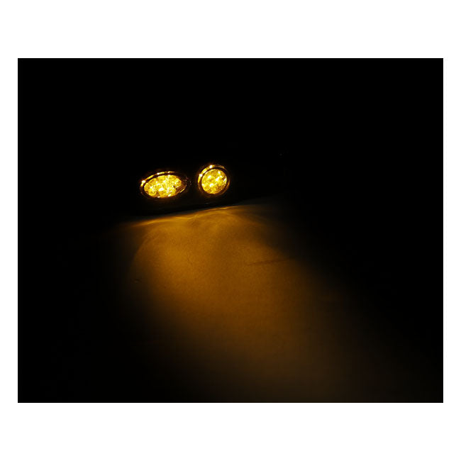 Cluster, Led Turn Signals. Black. Smoke Lens Turn Signals Mcs