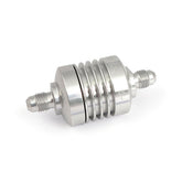 Golan Mini Fuel Filter 4 An Threaded. Clear Anodized Fuel Filter Golan Products
