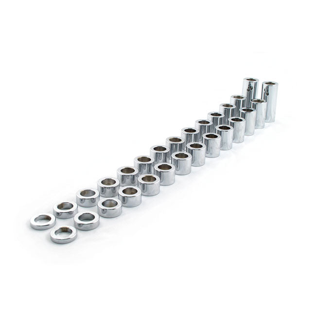 Paughco, Chrome steel axle spacer kit WHEEL AXLES SPACERS Paughco