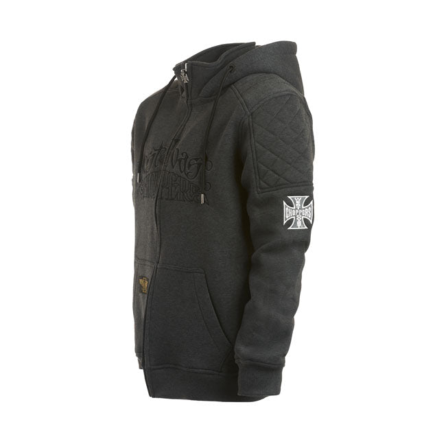 WCC Choppers Por Vida zip hoodie grey HOODIES West Coast Choppers