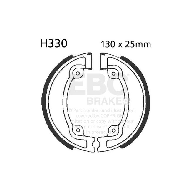 EBC plain brake shoes BRAKE SHOES AND LININGS Ebc