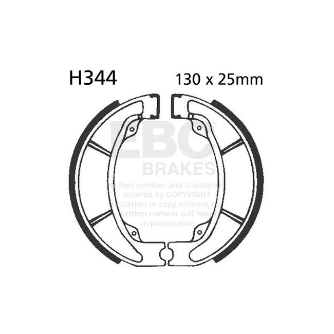 EBC plain brake shoes BRAKE SHOES AND LININGS Ebc