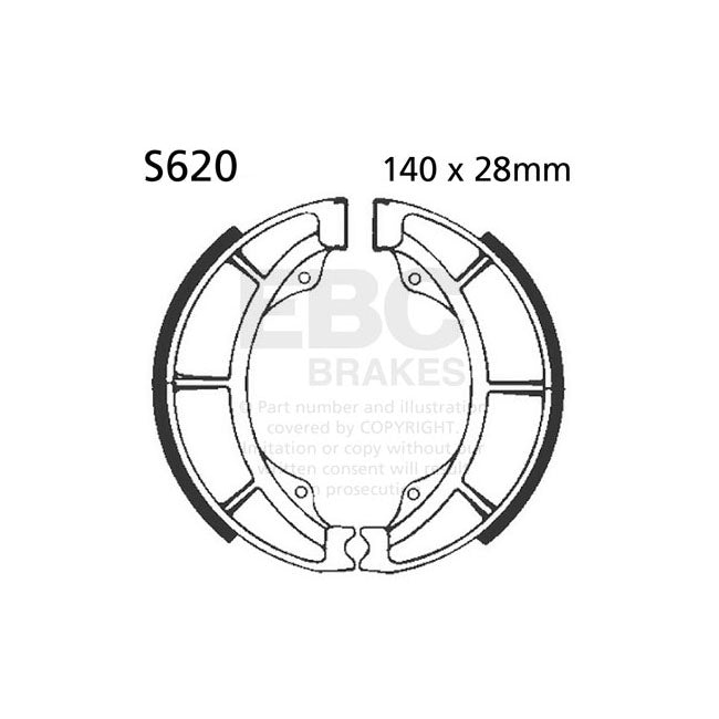 EBC plain brake shoes BRAKE SHOES AND LININGS Ebc