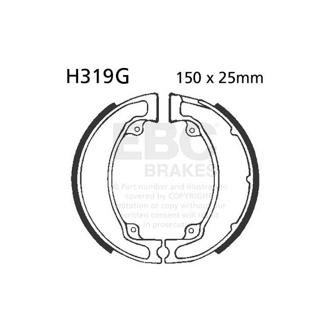 EBC grooved brake shoes BRAKE SHOES AND LININGS Ebc