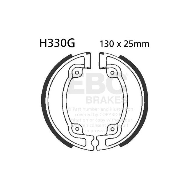 EBC grooved brake shoes BRAKE SHOES AND LININGS Ebc