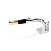Fl 1" Handlebar Grip Set Internal Throttle, Black Anodized & Polished Brass Grips Kustom Tech Default Title