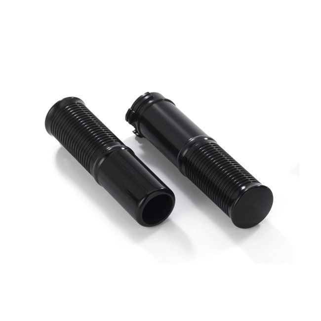 Fl 1" Handlebar Grip Set, Black Anodized Grips Kustom Tech Default Title