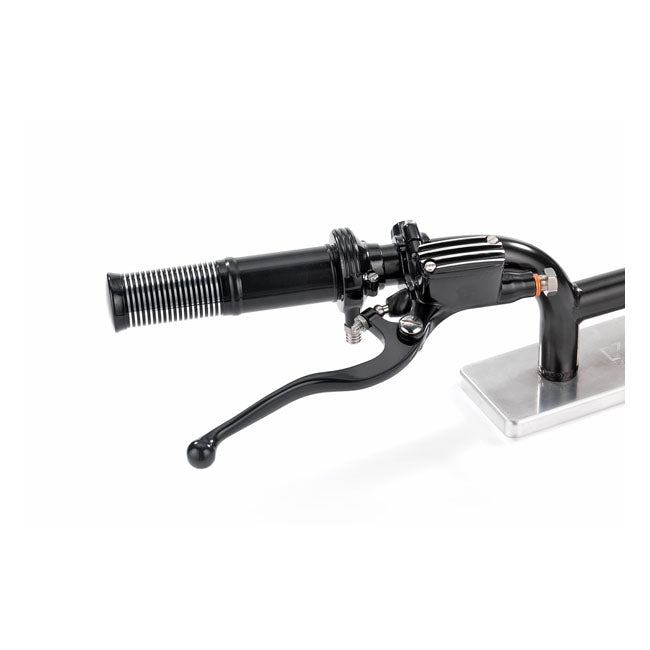 Fl 1" Handlebar Grip Set, Black Anodized Contrast Cut Grips Kustom Tech Default Title