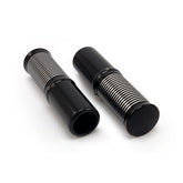 Kustom Tech Fl 1" Handlebar Grip Set Internal Throttle, Black Anodized Contrast Cut Grips Kustom Tech