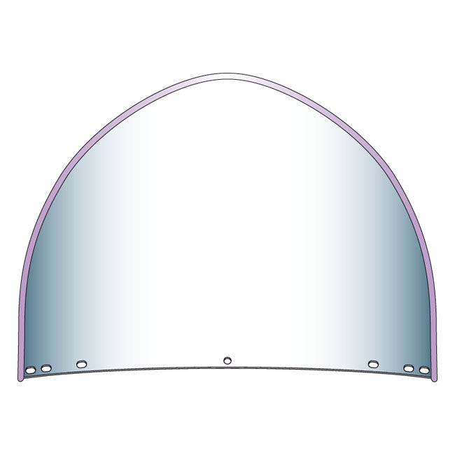 National Cycle, ''Peaked'' Top Window Beaded. 1949 Style Windshield National Cycle