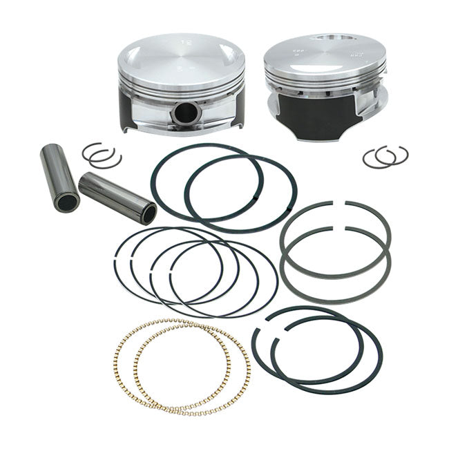 S&S, Twin Cam 106" big bore piston kit. +.005" PISTONS AND RINGS KITS S&S