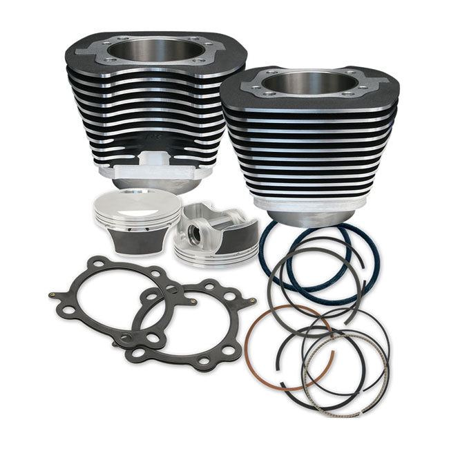 S&S Cycle Cylinder/Piston Kit Twin Cam 106" Black Pistons And Rings Kits S&S Cycle