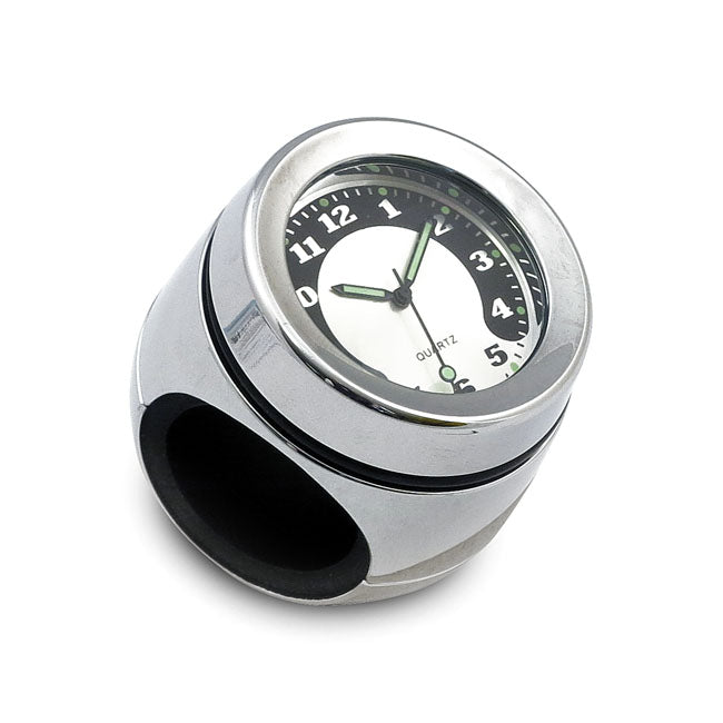 Handlebar Mounted Clock. Chrome Handlebar Watches Mcs