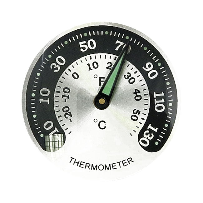 Handlebar Mounted Thermometer. Chrome Handlebar Watches Mcs