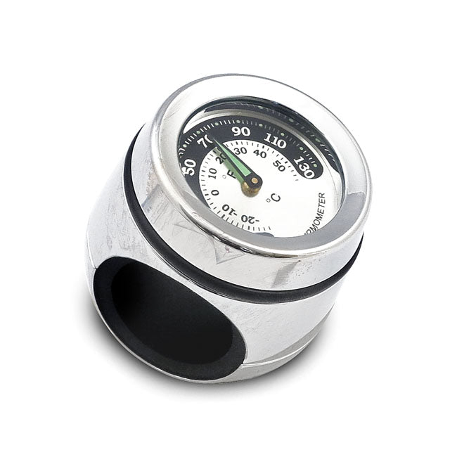 Handlebar Mounted Thermometer. Chrome Handlebar Watches Mcs