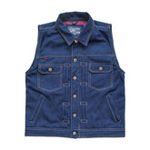 13 1/2 Rain Splitter denim vest VESTS 13 And A Half Company