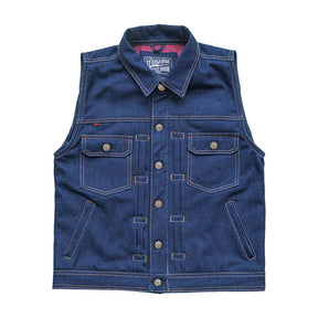 13 1/2 Rain Splitter denim vest VESTS 13 And A Half Company