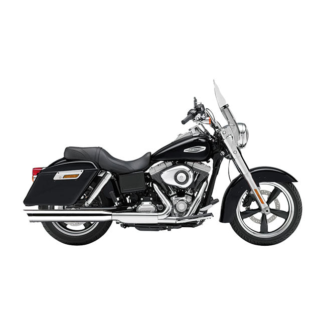 Cobra 4" Slip On Slash Down Muffler Chrome Hd Exhaust Slip-Ons And Mufflers Cobra