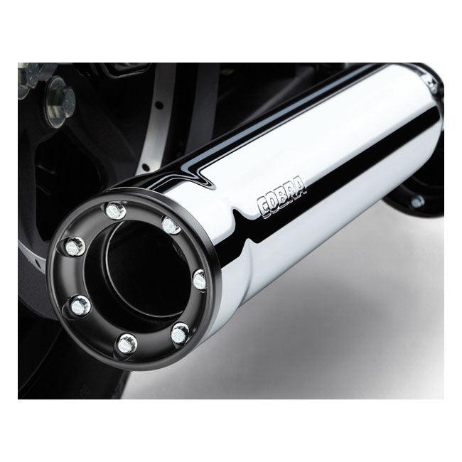 Cobra Mufflers Rpt Chr Flht Exhaust Slip-Ons And Mufflers Cobra