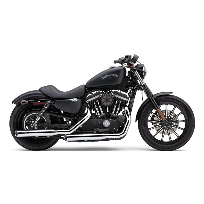 Cobra 3" Slash Cut Slip On Muffler Chrome Hd Exhaust Slip-Ons And Mufflers Cobra