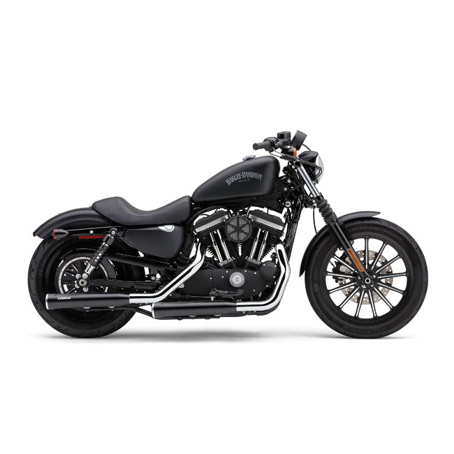 Cobra Mufflers Slip On 3" Rpt Powder Coated Black Exhaust Slip-Ons And Mufflers Cobra