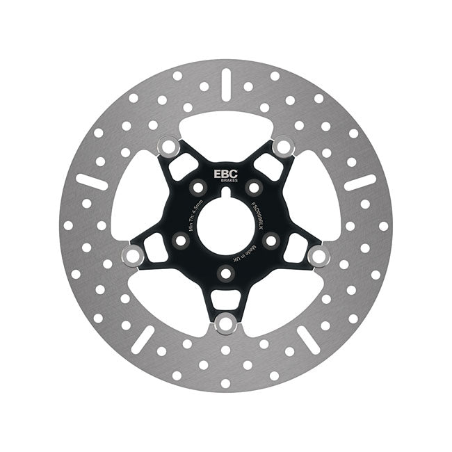 EBC, 5-Button stainless floating brake rotor. Front. Black Brake Rotors Ebc