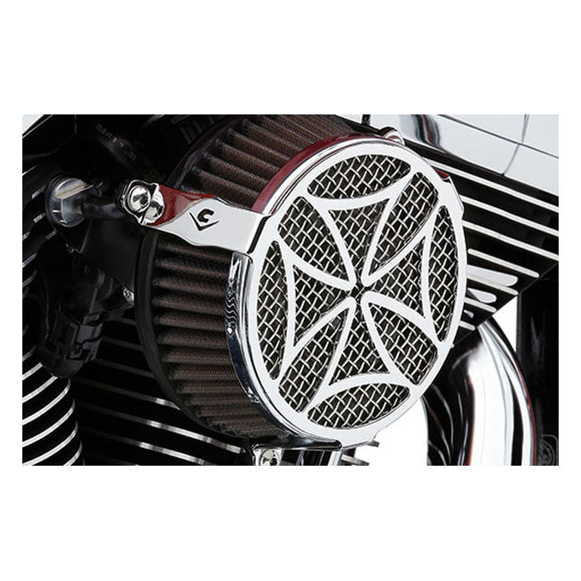 Cobra, naked air cleaner kit. Cross, chrome Air Cleaner Cobra