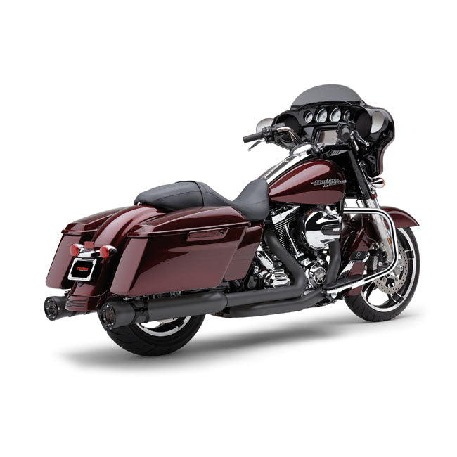 Cobra, 4" Race Pro slip-on mufflers. Black EXHAUST SLIP-ONS AND MUFFLERS Cobra